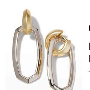 NWT Kendra Scott Danielle Convertible Link Earrings in Mixed Metal